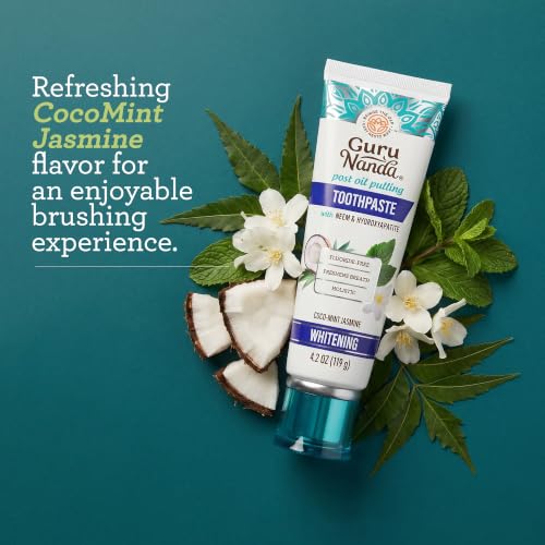 Image of GuruNanda Hydroxyapatite Toothpaste with Neem, SLS & Fluoride Free, 4.2oz
