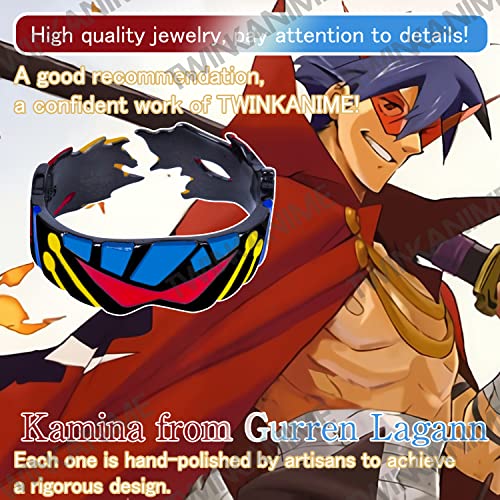 Twinkanime Anime Cartoon Figure Lagann Gurren Kamina Action Figure S925 Ring For Men #TOP1