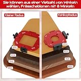 2 sztuki, promień szablon do frezarki górnowrzecionowej, 4 w 1, szablon do routera Jig R10 R15 R20 R25 z frezami, frezarka górnowrzecionowa, akcesoria do budowy mebli i majsterkowiczów