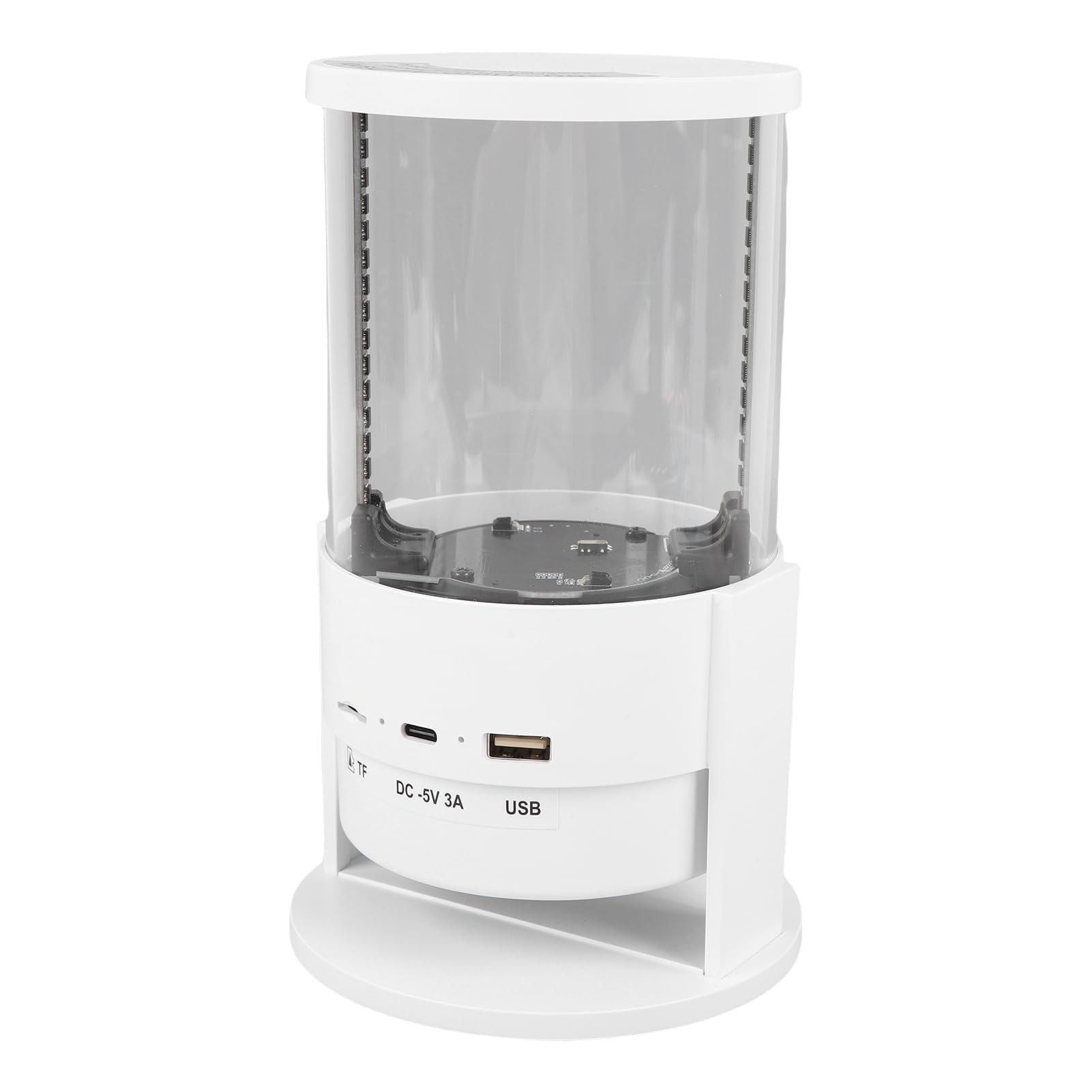 Lazmin112 3D Hologram Fan, LED Fanor Projector, 1608 HD Lampki, Projektor Holograficzny z Głośnikiem Aplikacji Wi -Fi, Przenośny Projekt na Targi, Wystawy, Festiwale i Wydarzenia