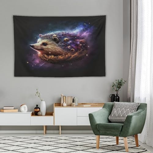 Tapisserie murale hérisson PAZZK solution pour grand mur vide - 4