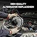 Alternator Replacement New for Ford F Series Truck 97-02 F150 Expedition,1997-1999 F250 V8 5.4 4.6L, Ford E-Series 97-01 E-150 E-250 E-350 Econoline V8 4.6 5.4L 98 99 00 1998 2000 2001 2002 321-1772