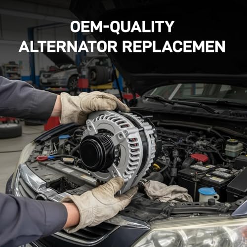Image of New Alternator Compatible with Toyota Camry 2007 2008 2009 L4 2.4, Toyota Corolla 2009 2010, Matrix 2009-2013, Pontiac Vibe 2009-2010, Scion xB 2008-2013, Replace 11195 AL3321X 104210-4880