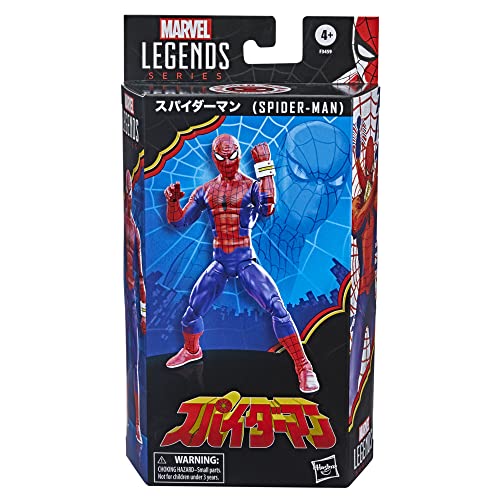 MARVEL Boneco Legends Series 60th Anniversary Japanese Spider-Man, Figura 15 cm - Homem-Aranha - F34