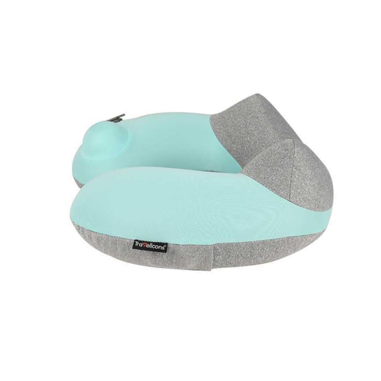 TOPBATHY Cuscino Collo Gonfiabile Viaggio Forma U Portatile Leggero Rapido Gonfiaggio Extra Morbido Lavabile per Campeggio e Guida