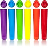 Nature's Kitchen - Silicone Popsicle Molds / Ice Pop Molds - Set of 6 Tubes
