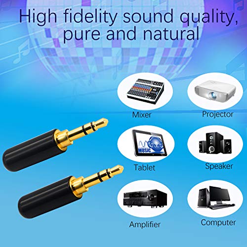 Conector de Audio 3.5mm Plug Soldable, 2 Unidades miniatura 4
