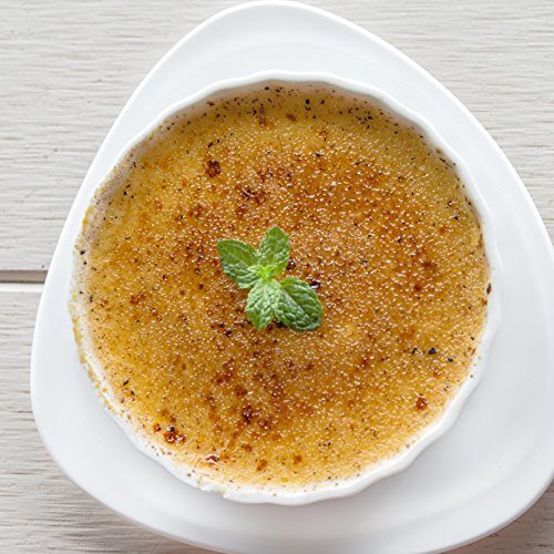 HIC Round Creme Brulee, Fine White Porcelain, 5 x 1-Inch, Set of 6