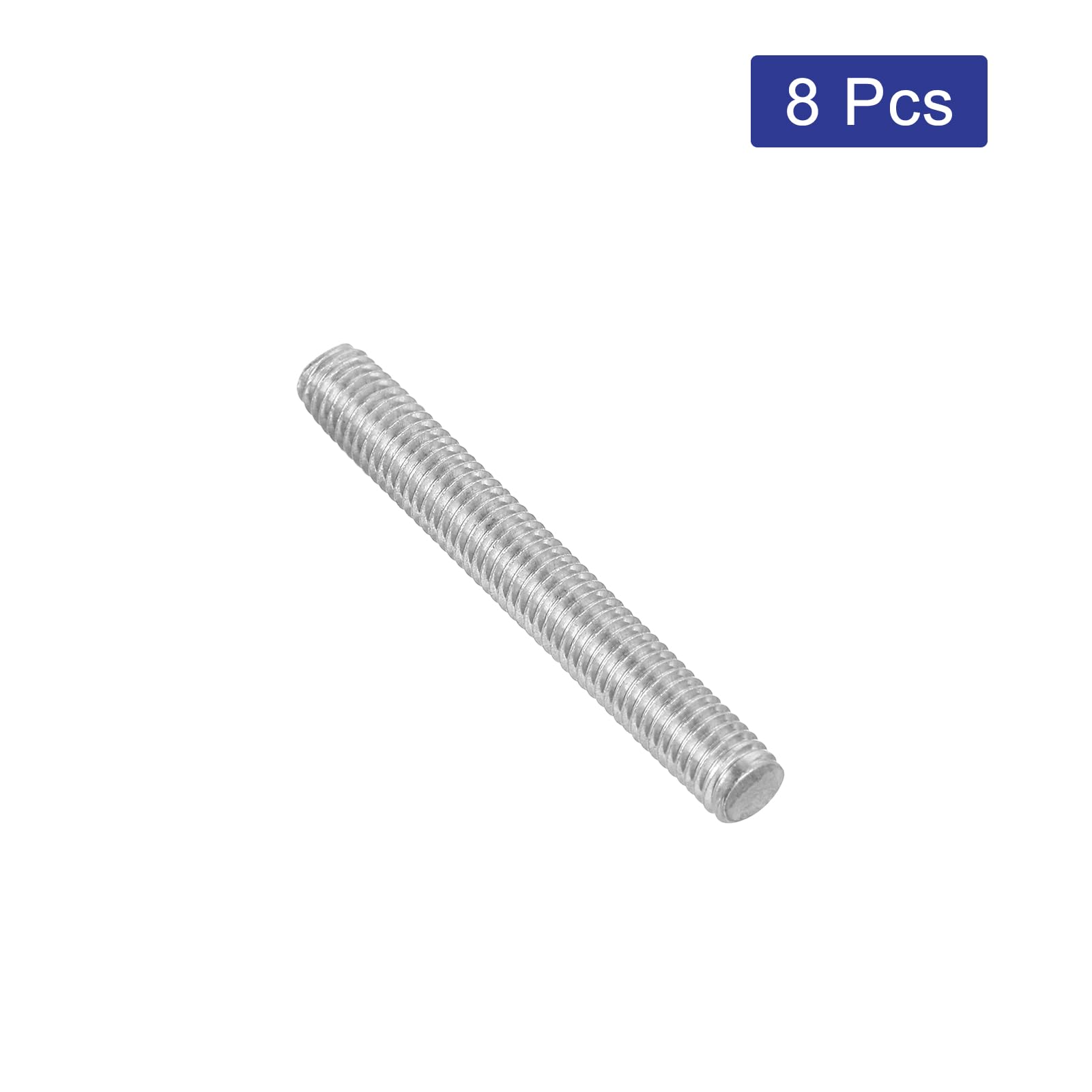 QUARKZMAN 8pz Asta Filettata Intera, M5 x 40mm Acciaio Inossidabile 304 Borchie Barra Filettatura Destra M5-0.8 Filo di Pece per Assemblaggio Mobili Macchinari