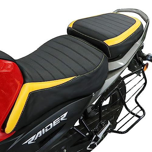 Image of TVS Seat Cover for Sweat Free Comfortable Riding| Nylon Thread Stitching for Strength| Bike Riding Accessories|Heat & UV Ray Protection|Enhanced Tear Resistance
