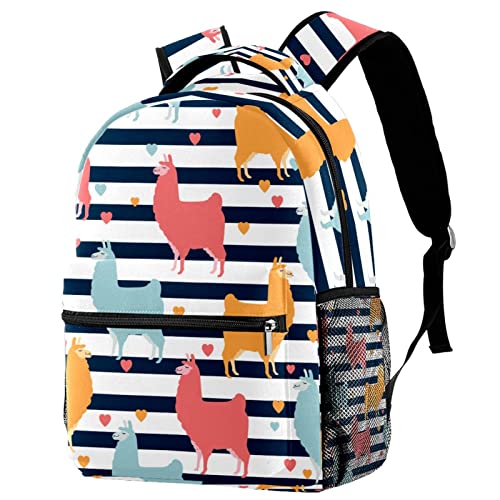 Sac à dos de voyage Llama Alpaga enfant avec porte-gourde