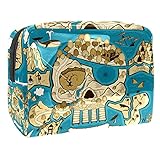 2. Bolsa organizadora de cosméticos diseñada para un acceso rápido a pintalabios, lápices de cejas, brillo de labios, brochas de maquillaje, paletas, delineador de ojos, máscara, almohadillas de sombra de ojos, base, papel secante, cepillos de protección solar, esmalte de uñas y otros artículos de tocador
