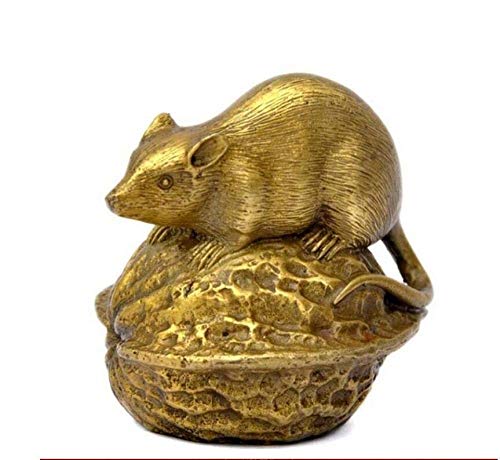 Rat du Zodiaque en cuivre coulée à la main - Statues et Figurines décoratives à Collectionner