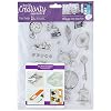 docrafts DCE907125 Creativity Essentials A5 Clear Stamps, Steampunk