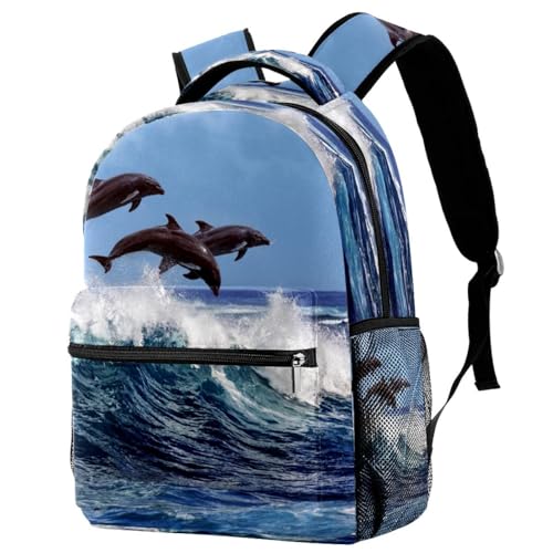 Sac de voyage décontracté dauphin pour les sorties des filles