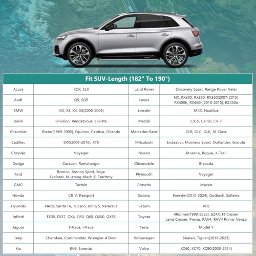 Image of GUNHYI SUV Car Cover for Automobiles Waterproof All Weather, Universal Fit Subaru Outback, Buick Enclave, Chevrolet Equinox, Toyota RAV4 /4Runner, Hyundai Santa Fe, Ford Edge, Volkswagen Tiguan etc.