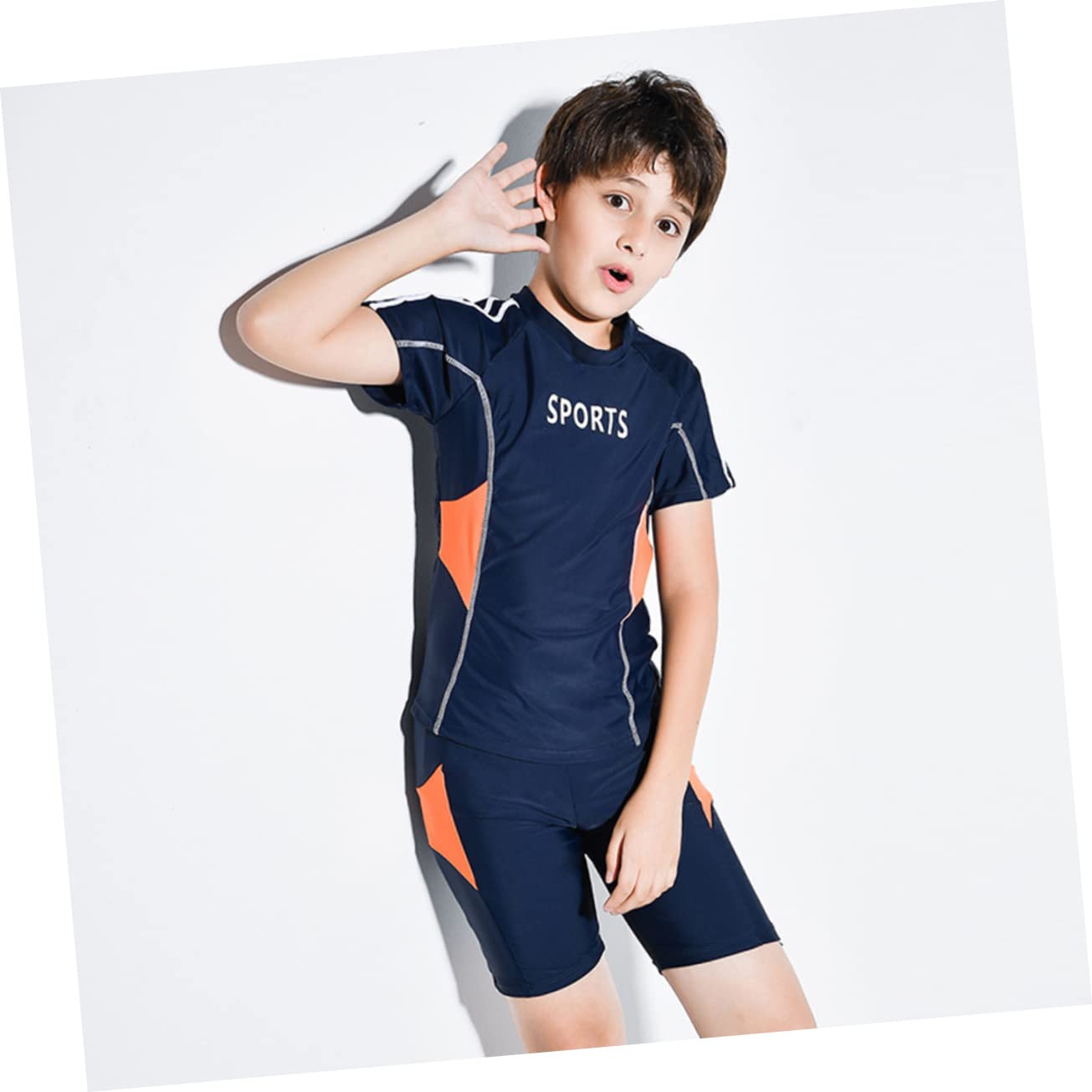 Set Bikini per Ragazzi, Costume da Bagno Chic Blu in Nylon | Vacanze Estive e Piscina, Leggero e Portatile, Alta Elasticità, Facile da Indossare