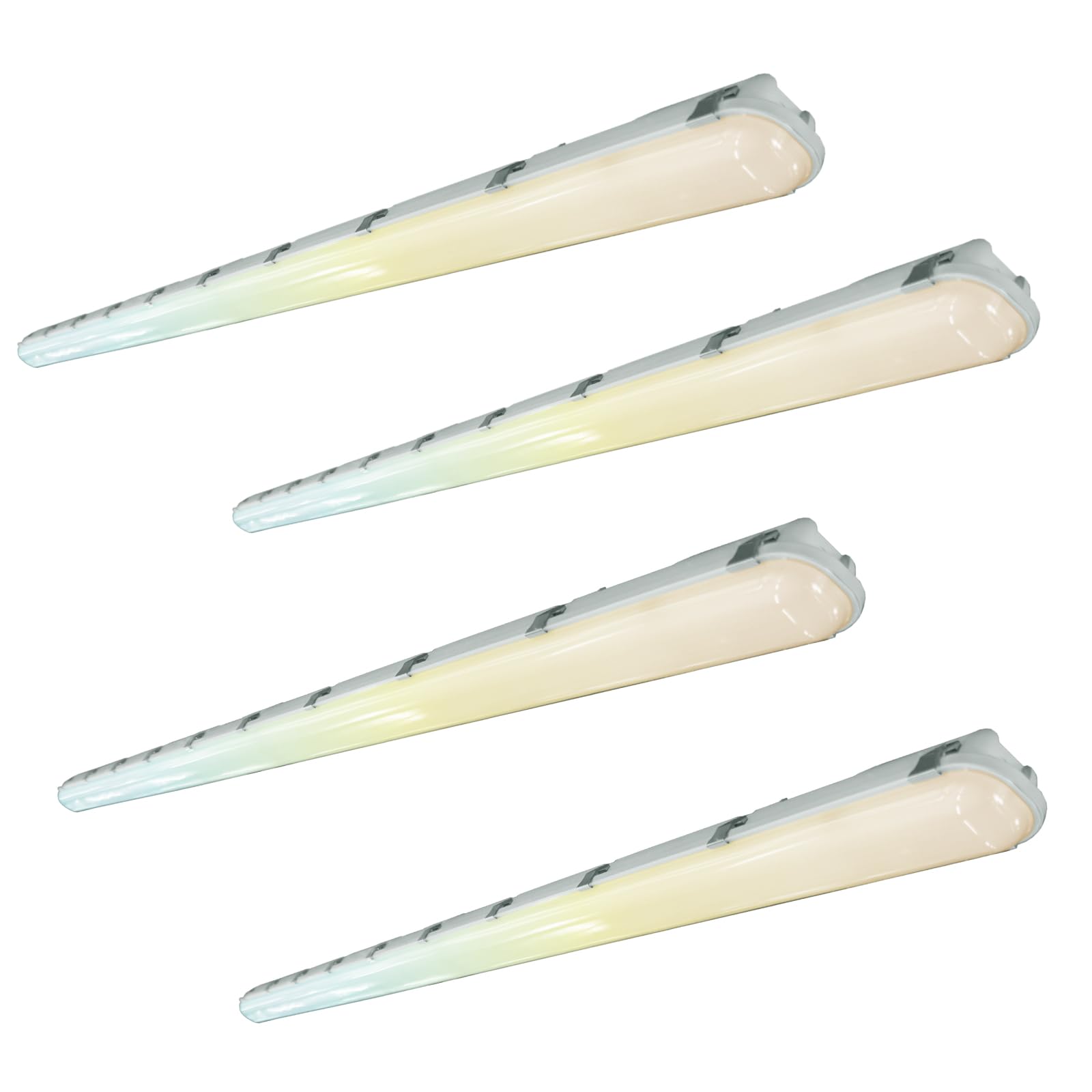 8FT LED Vapor Tight Light 8450LM-9750LM-11700LM Tunable 3500K 4000K 5000K CCT Selectable 130LM W 0-10V Dimmable Waterproof Parking