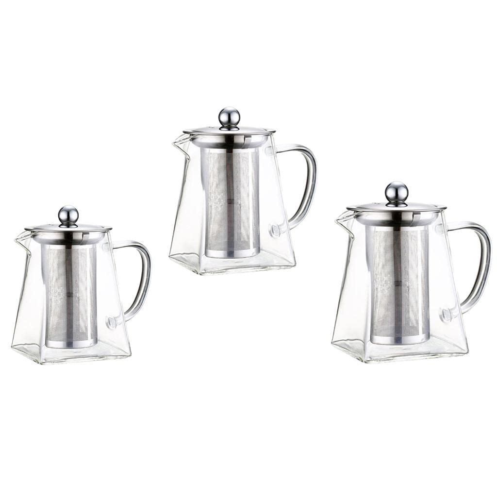 Buy Maxbell Glass Tea Pot with Removable Infuser, 260/450/650Ml for Loose Leaf Tea 260Ml Online
