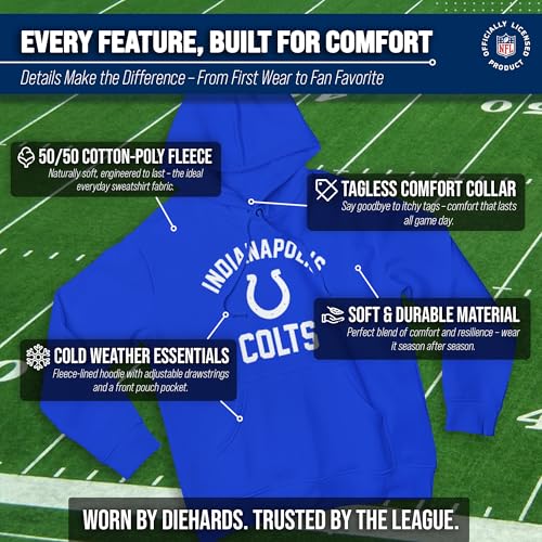 Image of Team Fan Apparel NFL Gameday Hoodie Pullover Sweatshirt for Men and Women