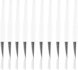 فوميز. 20 قطعة من فرش مكياج الوجه من النايلون، فرشاة مكياج بيضاء