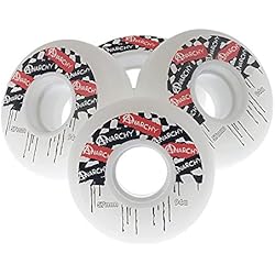 Patines Anarchy Anarchy ANC100 Ruedas, Unisex Adulto, Blanco, 57
