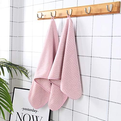5PCS Quick Dry Microfiber Ripple Coraline face Towel Absorbent hydrofiele doeken Sport Towel (Color : Pink Size : 5pc) (Green 5pc)