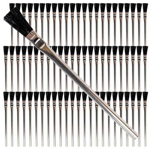 Pro Grade Acid Brushes 3/8 Disposable Glue Brushes 72 Pack Soldering Flux Brush for Woodworking Glue Epoxy Resin Crafts Paint Grease & Industrial Applications