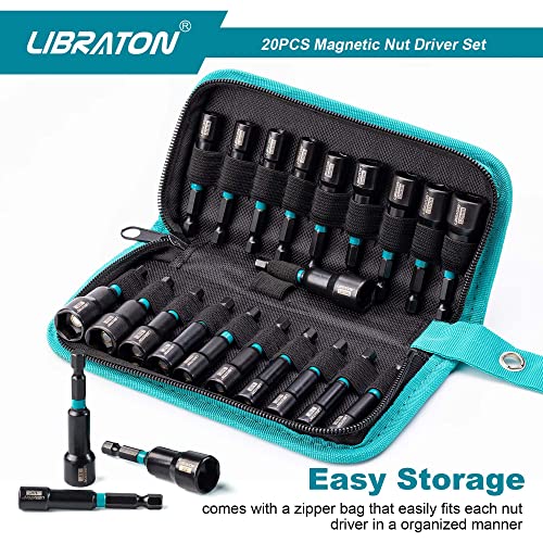 Libraton Set de 18 Extensiones y 20 Destornilladores Magnéticos miniatura 7