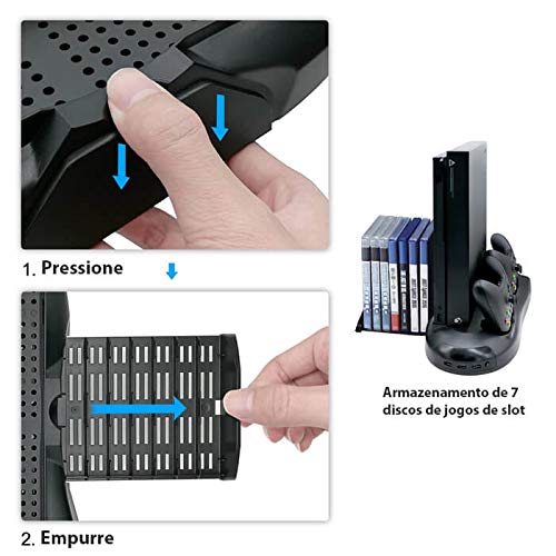 Multifuncional Suporte Cooler Carregador HuB Usb Stand Para Xbox One X KJH-XBOXONEX-01