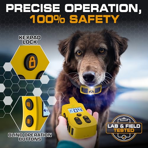 INVIROX Ultra K9 Dog Training Collar, 124 Levels for Reactive, Stubborn or Hard-to-Train Dogs, Long Range ¾ Mile, Night-Light Mode, Safe Communication, IP67 Waterproof E Collar for Large Dogs by INVIROX - Image 5