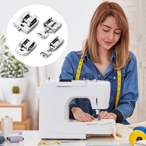 Kit 4 Pies para Máquina de Coser Zipper y Dobladillo miniatura 5