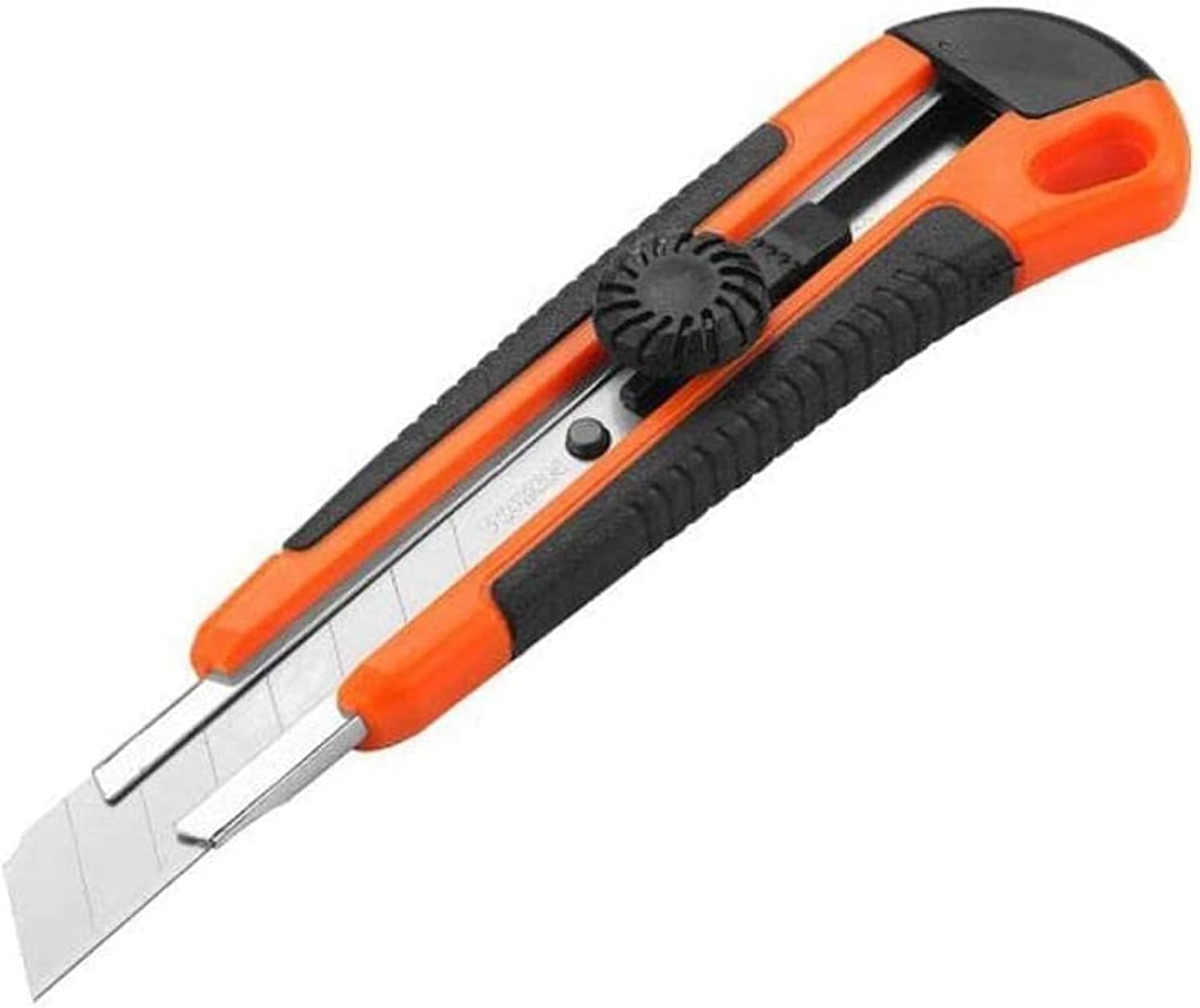 Biella Utility Knife, Retractable Box Cutter for Cartons, Cardboard and Boxes, 18mm Wider Razor Sharp Blade, Smooth Mechanism, Perfect for Office and Home use