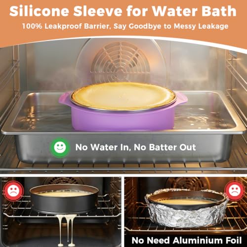 Molgree Non-toxic Springform Pan 9 Inch Nonstick Cheesecake Pan with Sleeve - image 3