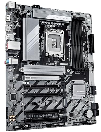 Image of GIGABYTE B860 DS3H Motherboard - Supports Intel Core Ultra CPUs, 8+1+2+2 Phases VRM, up to 9066MHz DDR5, 1xPCIe 5.0 + 1xPCIe 4.0 M.2, 2.5 GbE LAN, USB 3.2 Gen 2x2