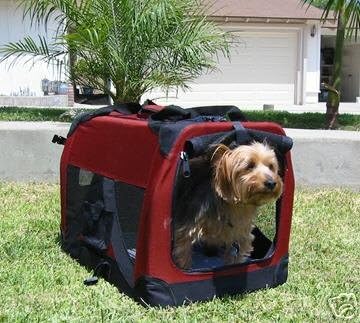 30" Ideal Soft Side Foldable Pet Crate/Carrier for Travel, Indoor and Outdoor