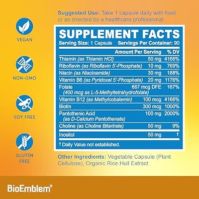 BioEmblem Triple Magnesium Complex and Vitamin B-Complex