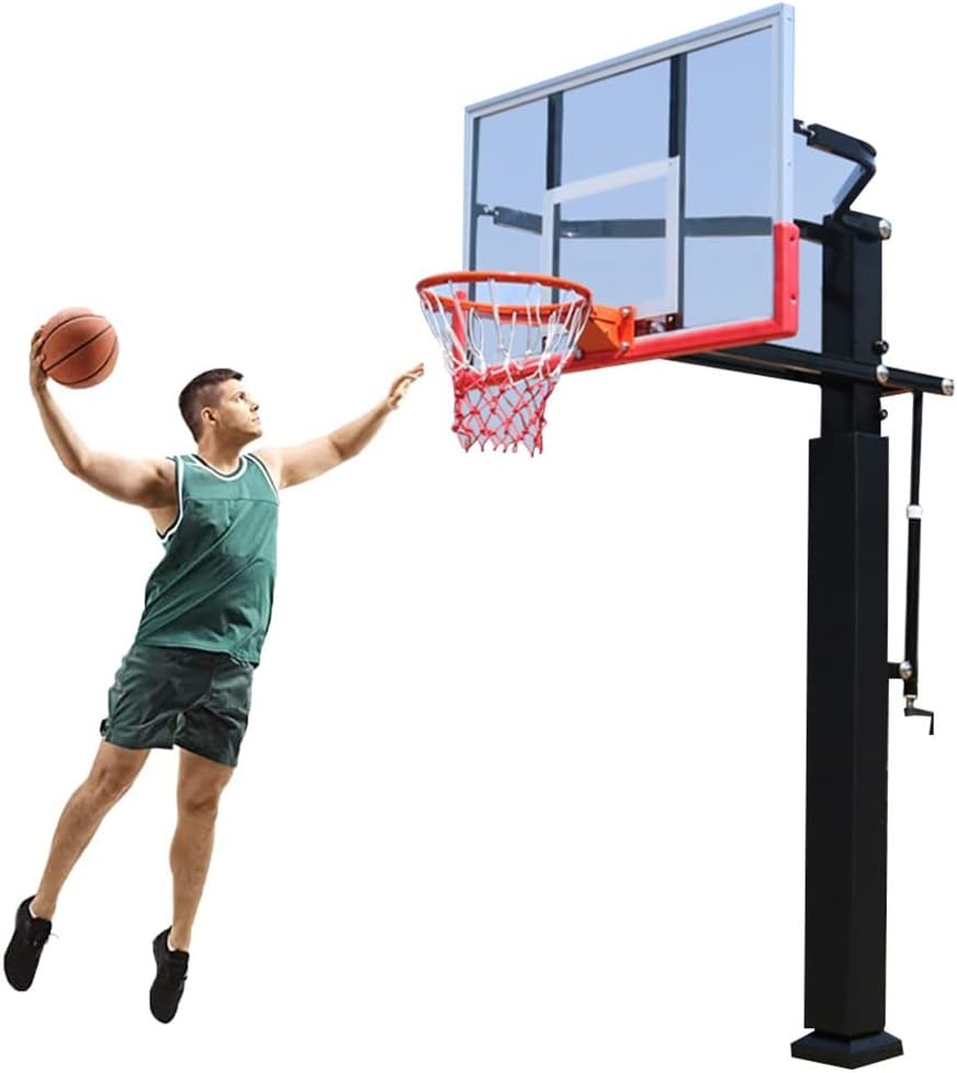 Basketball Stand Outdoor Fixed Lifting Basketball Hoop