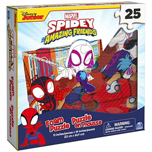 Spin Master Games 6062908 Marvel, 25-Piece Jigsaw Foam Squishy Puzzle Go Spidey! Disney Junior Spidey And His Amazing Friends Show thumb #5