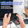 Gamrombo Wired Controller for PS5 Controller, Gaming Controller for PlayStation 5 / PS5, PS4, PC, Support Turbo, Marco, 3.5mm Audio Jack - Black