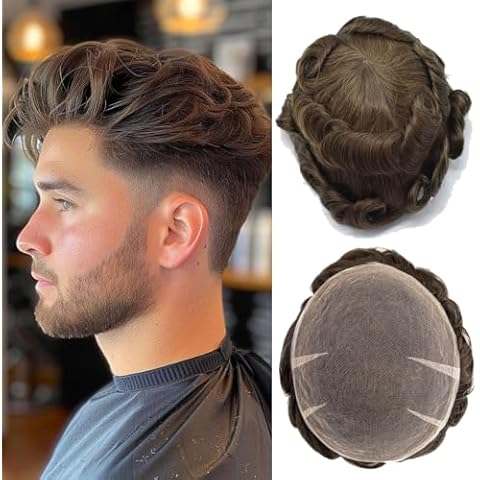 Ehairc Full Swiss Lace Toupee for Men Cover