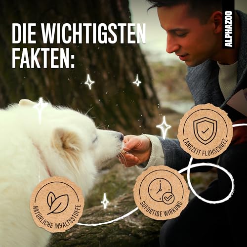 alphazoo ByeByeVloh Anti Floh-Spray 500 ml – Natürliches Flohmittel für Hunde, Katzen & Pferde – Mit Sofortwirkung & Langzeit-Flohschutz – Gegen Flöhe, Läuse & Parasiten – Juckreiz lindernd