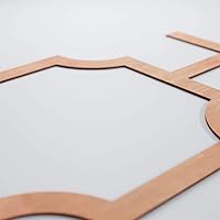 Vista 65 de 19 7/8"W X 11 3/8"H pequeños Bradley decorativos calado madera paneles de pared, aliso