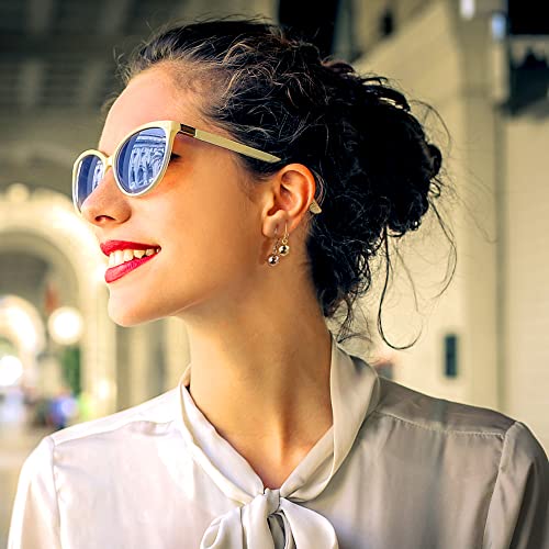 Sterling Silver Drop Ball Earrings for Women Girls Leverback Dangle Drop Earrings Fashion Hypoallergenic Jewelry2