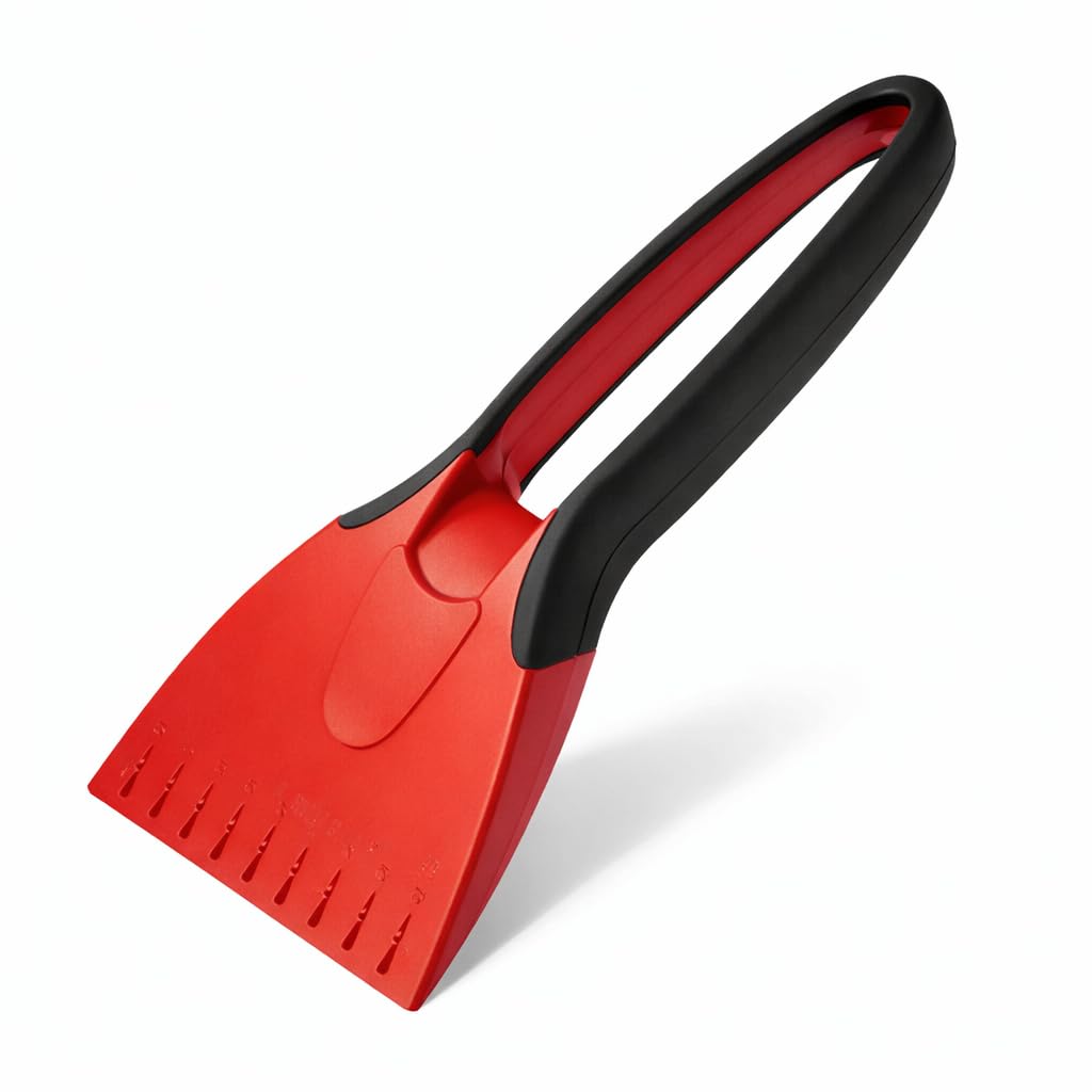 Raschietto Ghiaccio Auto con Manico Ergonomico Antiscivolo Raschiaghiaccio per Parabrezza