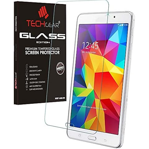 TECHGEAR Tempered Glass Screen Protector for Galaxy Tab 4 Cover
