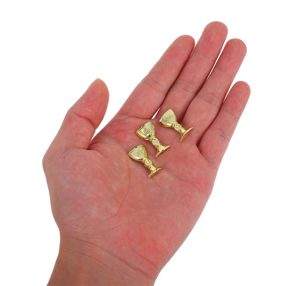 Copas de champán de plástico miniatura que evitan roturas en centros de mesa 5
