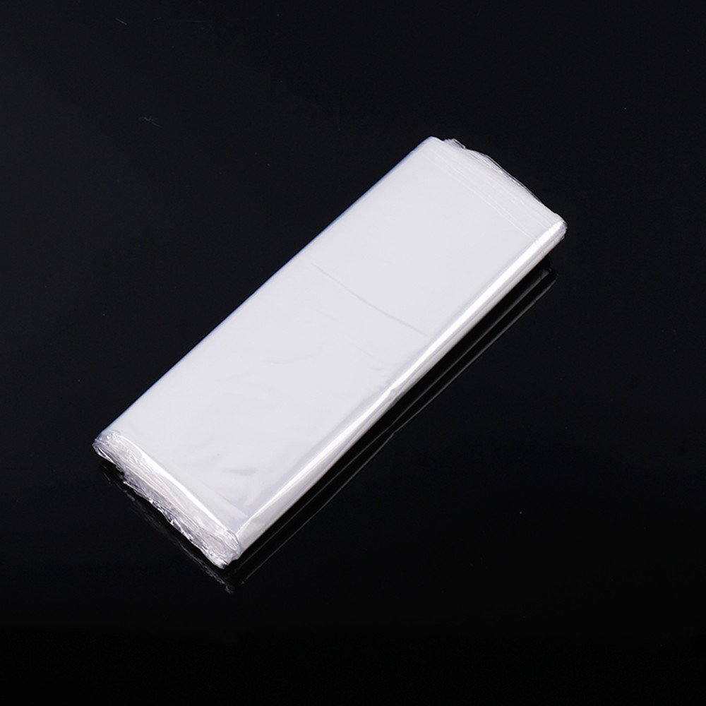 Lot de 100 sacs thermorétractables transparents POF pour emballage de chaussures, savons faits maison, loisirs créatifs, cadeaux, livres - Emballage thermorétractable (15 x 25 cm)