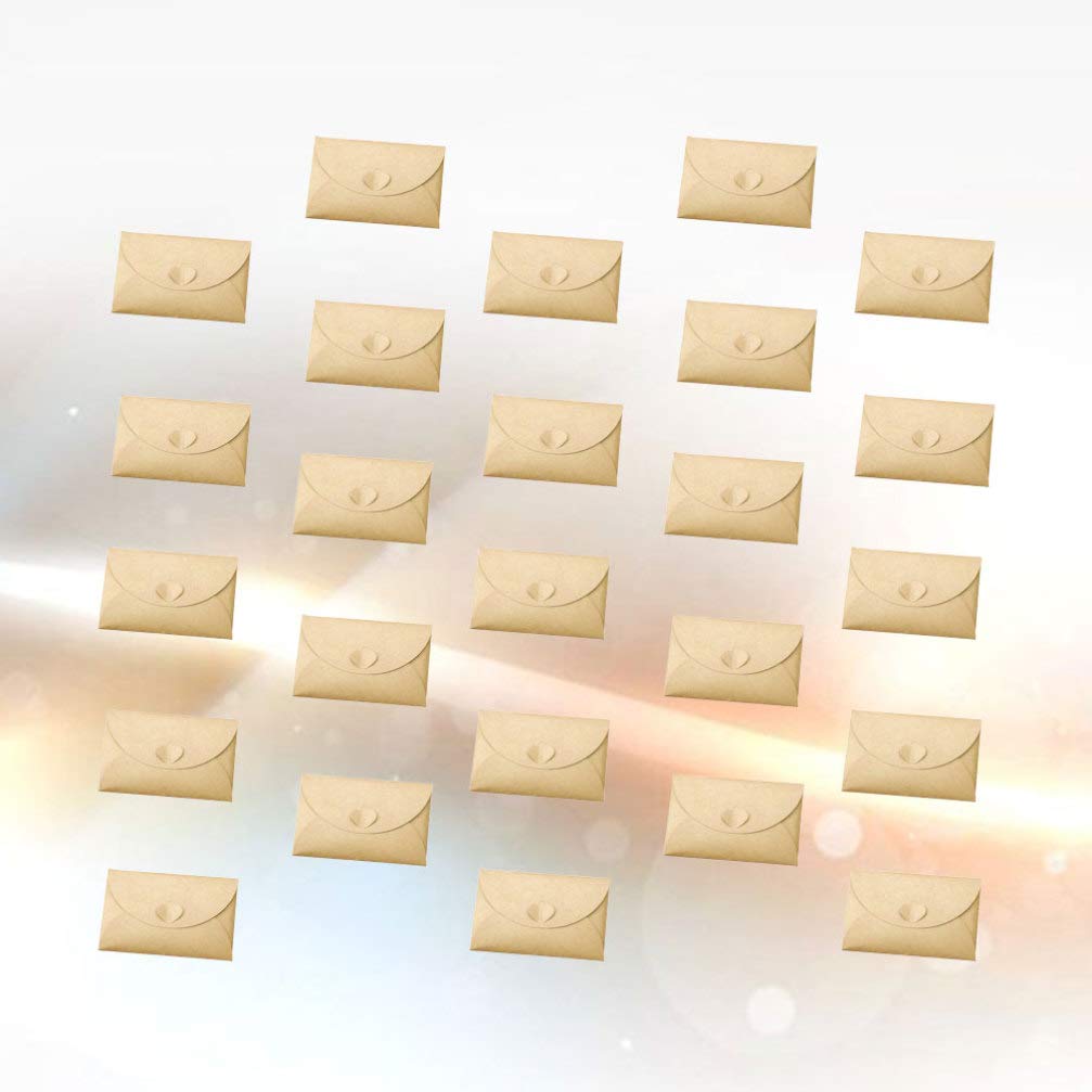 100 Sobres De Papel Kraft Soporte De Papelería Para Postales Tarjetas De Visita