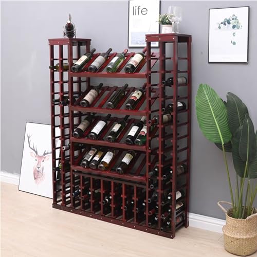 Soporte para Botellas de Vino de Piso en Madera